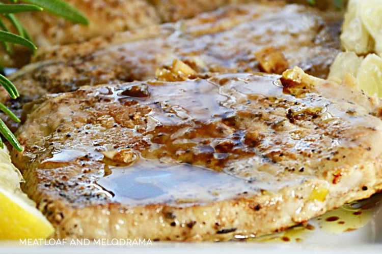 Grilled Pork Loin Chops With Lemon And Rosemary