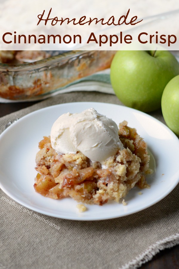 Cinnamon Apple Crisp - Meatloaf and Melodrama