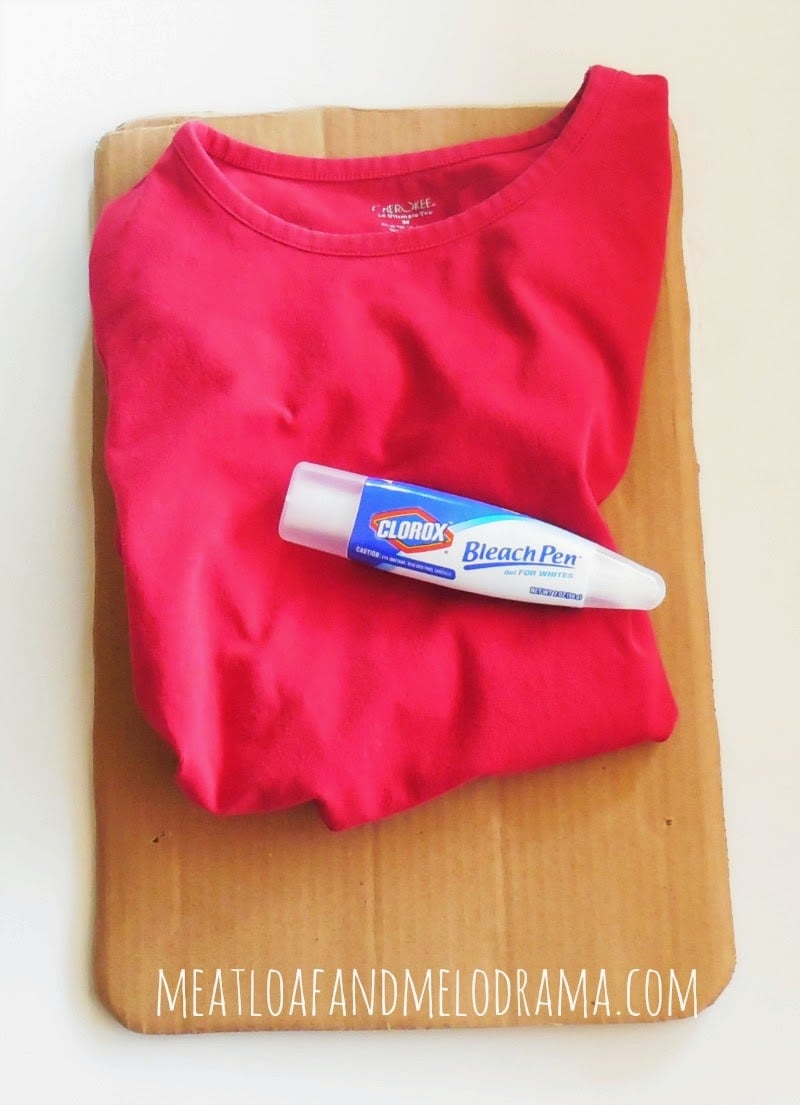 How to Make a DIY Valentine's Day Heart Shirt with a Bleach Pen - Meatloaf  and Melodrama
