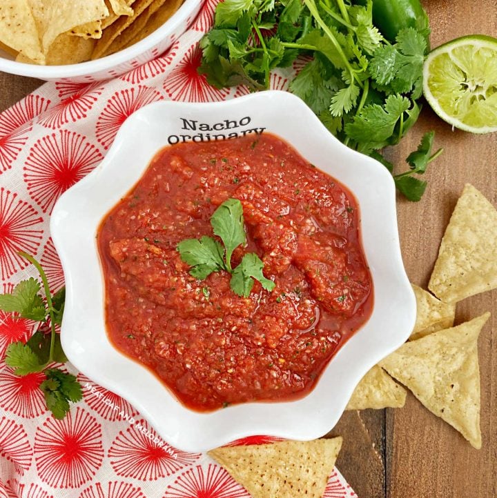 Homemade Salsa Recipe with Canned Tomatoes - Meatloaf and Melodrama