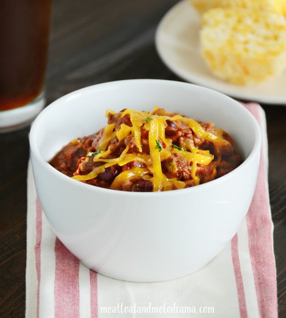 Easy 2Bean Chili Meatloaf and Melodrama