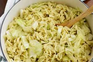 Haluski and Kielbasa (Cabbage and Noodles) - Meatloaf and Melodrama