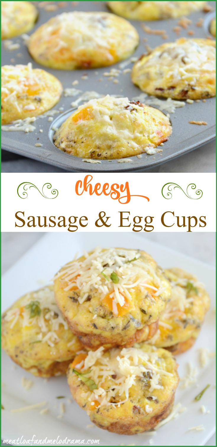 Cheesy Sausage and Egg Cups - Meatloaf and Melodrama