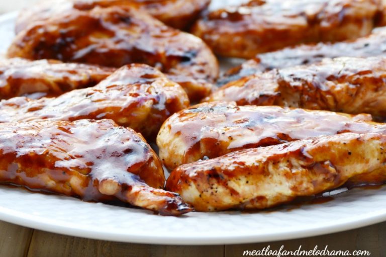 Easy Barbecue Chicken Sliders made with grilled chicken tenders