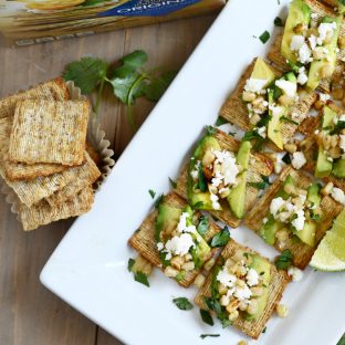 Cotija Corn Avocado TRISCUIT Crackers - Meatloaf and Melodrama