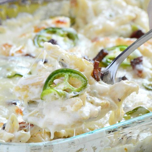 One Pan Jalapeno Popper Chicken Pasta - Meatloaf and Melodrama