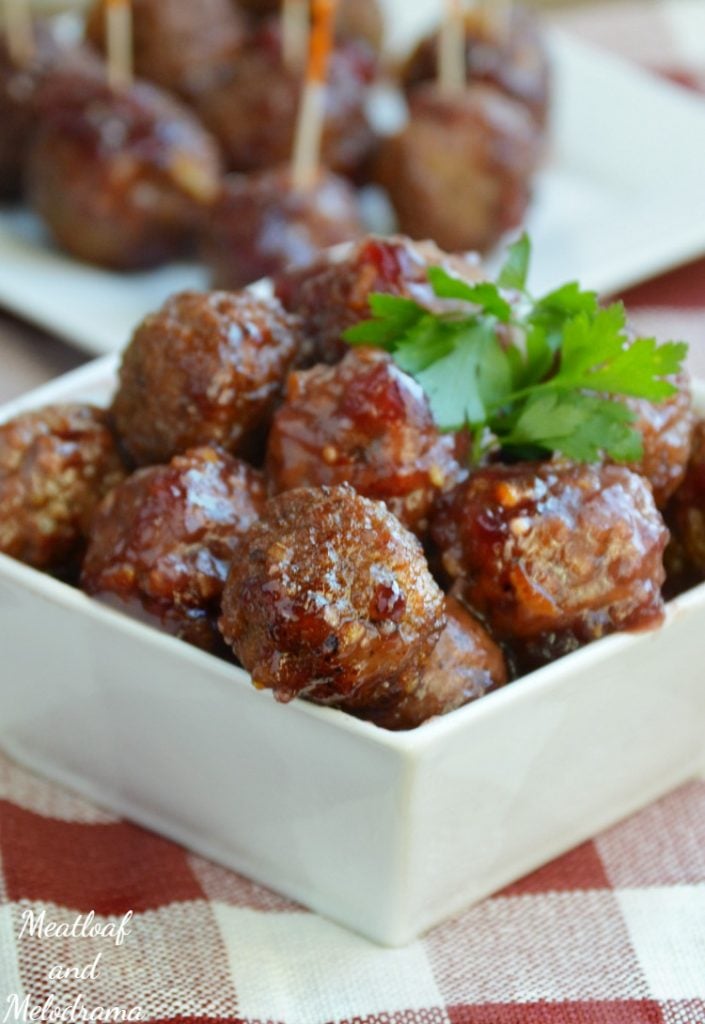 Crock-Pot Cranberry Orange Meatballs - Meatloaf and Melodrama