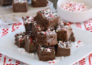 Easy Chocolate Peppermint Fudge - Meatloaf and Melodrama