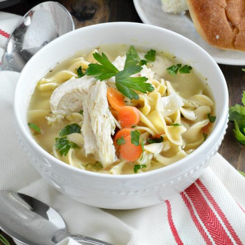 Easy Crock-Pot Chicken Noodle Soup - Meatloaf and Melodrama
