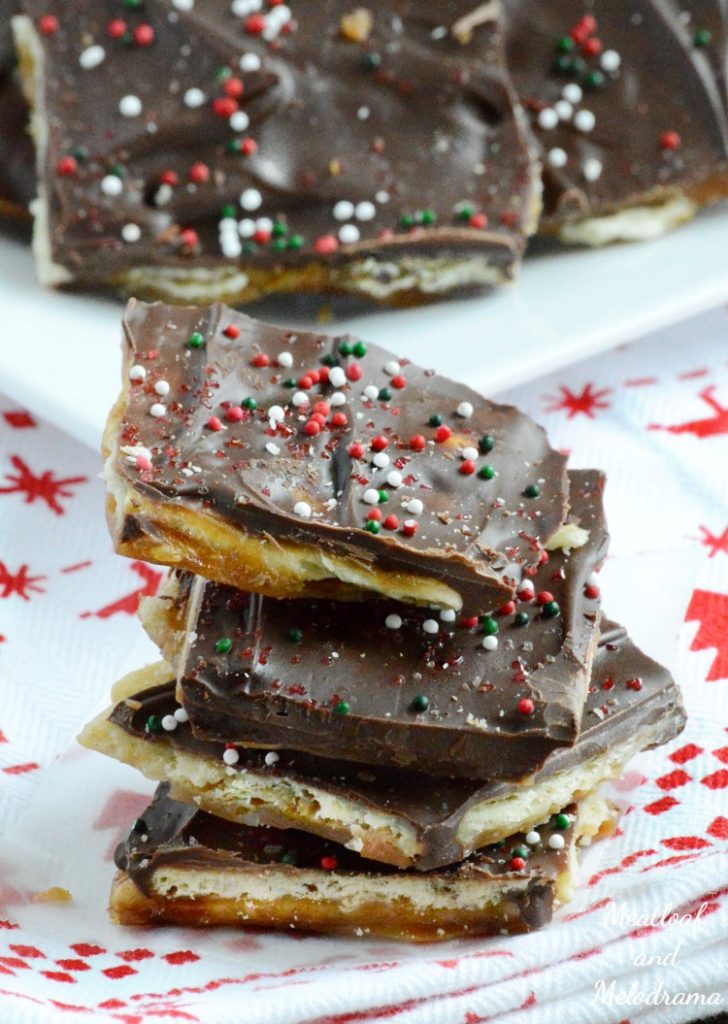 Easy Saltine Toffee - Meatloaf and Melodrama