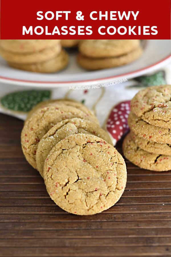 Easy Soft Molasses Cookies - Meatloaf and Melodrama