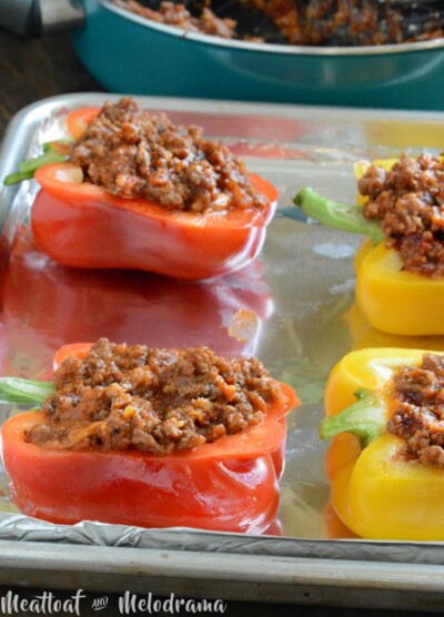 Sheet Pan Italian Stuffed Peppers - Meatloaf and Melodrama