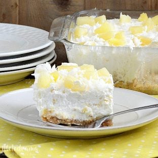 No Bake Pineapple Dream Dessert - Meatloaf and Melodrama