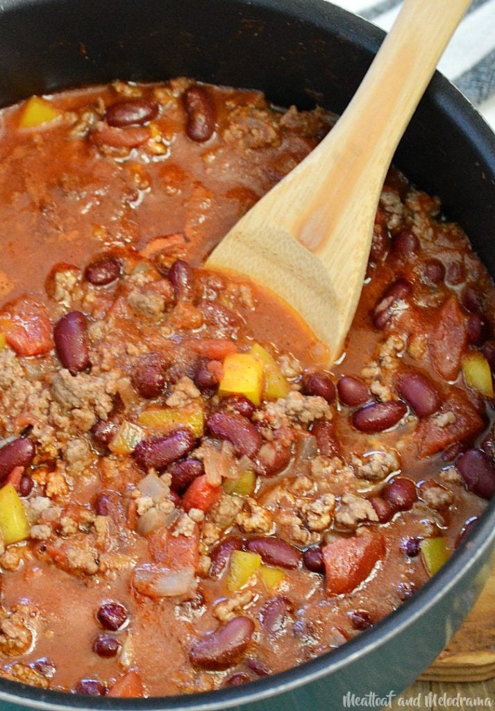 Mom's Best Chili Recipe (Easy Stovetop Version) - Meatloaf and Melodrama