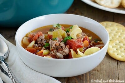 Ground Beef Noodle Soup - Meatloaf and Melodrama