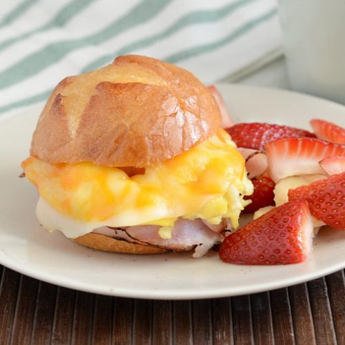 Sausage, Egg and Cheese Breakfast Sandwich - Meatloaf and Melodrama