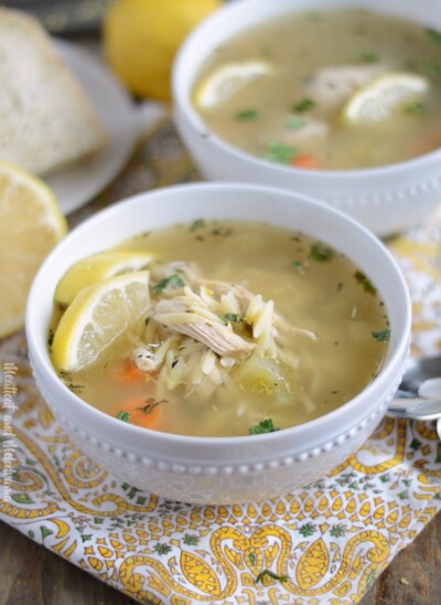 Instant Pot Lemon Chicken Orzo Soup - Meatloaf and Melodrama