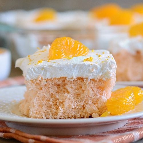 Orange Creamsicle Poke Cake
