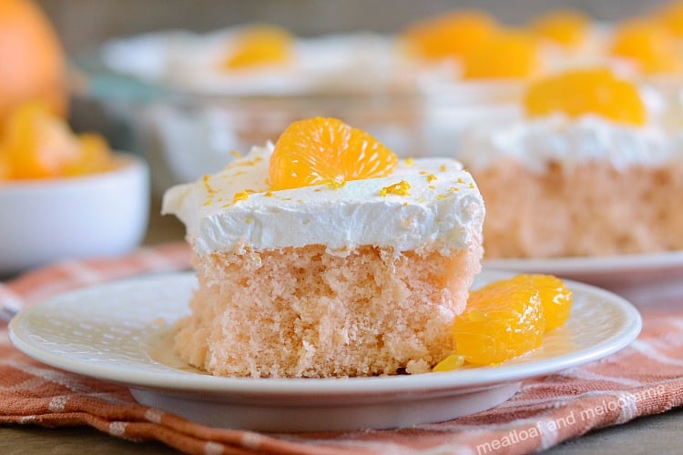 Mandarin Orange Cake Recipe with Pineapple Whipped Frosting