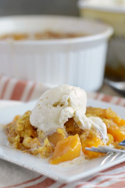 Instant Pot Peach Dump Cake - Meatloaf and Melodrama