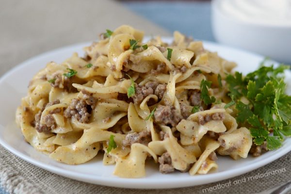 Instant Pot Ground Beef Stroganoff - Meatloaf and Melodrama