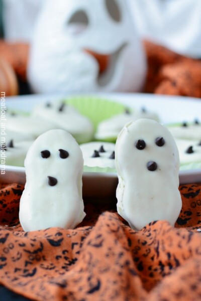 Nutter Butter Halloween Ghost Cookies - Meatloaf and Melodrama