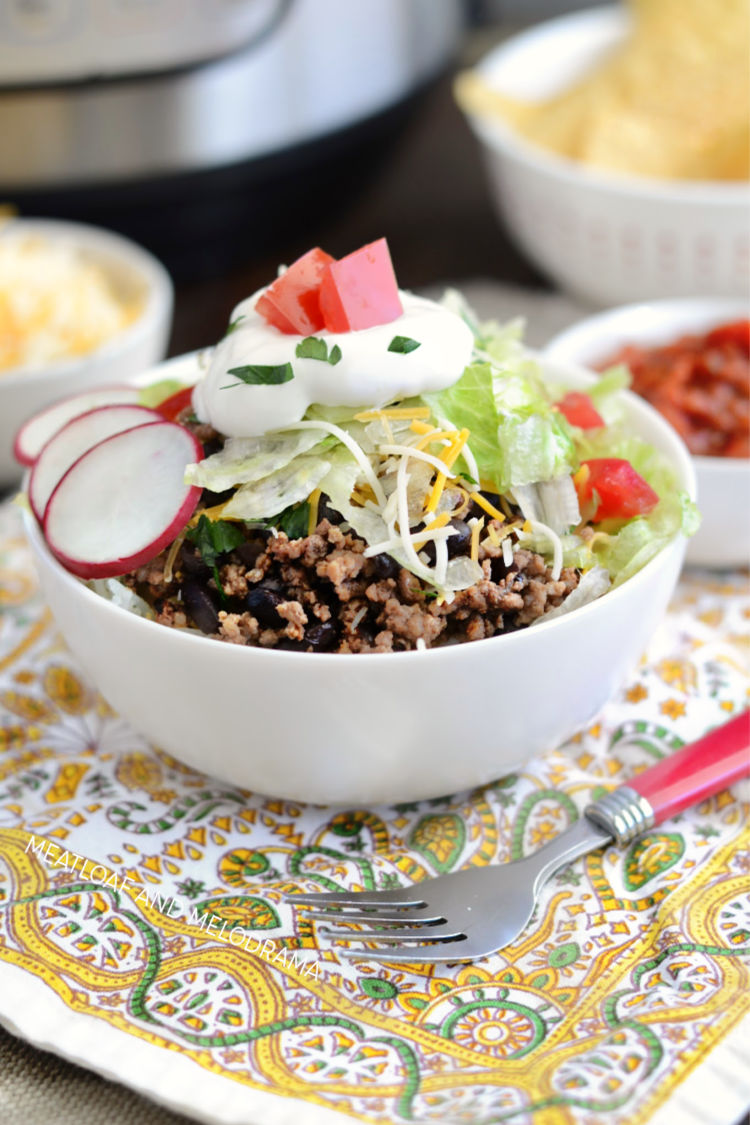 Instant Pot Beef Taco Meat Meatloaf and Melodrama