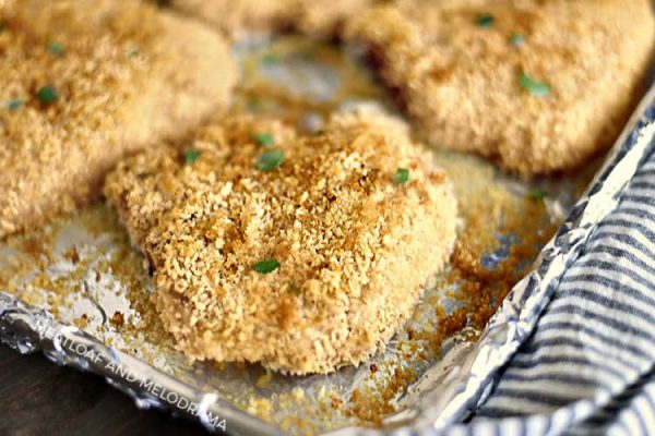 Baked Breaded Pork Chops - Meatloaf And Melodrama