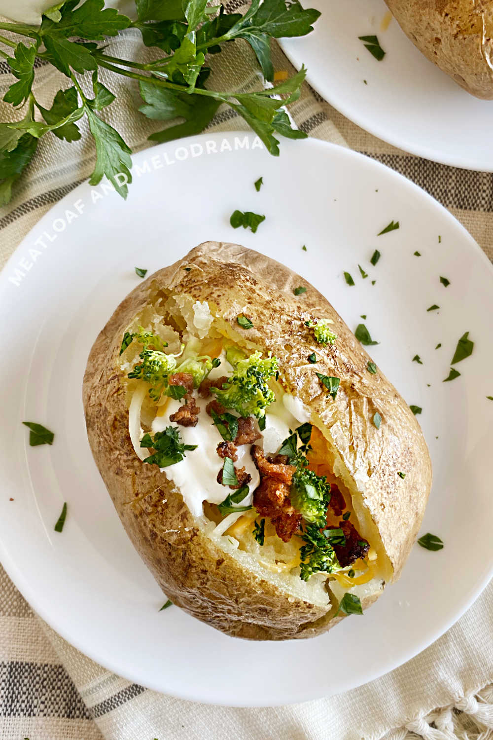 Easy Microwave Baked Potato Meatloaf and Melodrama