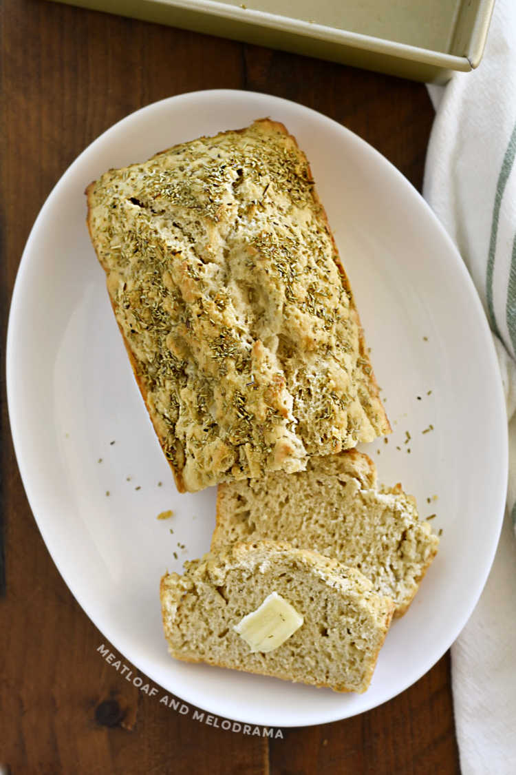 Rosemary Beer Bread - Meatloaf and Melodrama