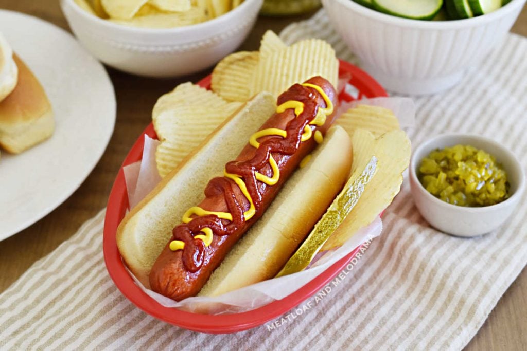 Easy Air Fryer Hot Dogs - Meatloaf and Melodrama