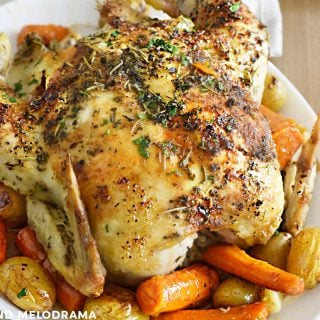 Easy Roast Chicken Dinner - Meatloaf and Melodrama