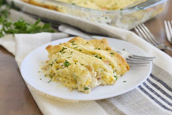 Easy Chicken Pot Pie Casserole Recipe With Crescent Rolls - Meatloaf 