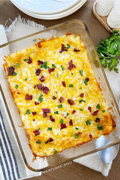 Cheesy Hashbrown Casserole Recipe with Simply Potatoes - Meatloaf and ...