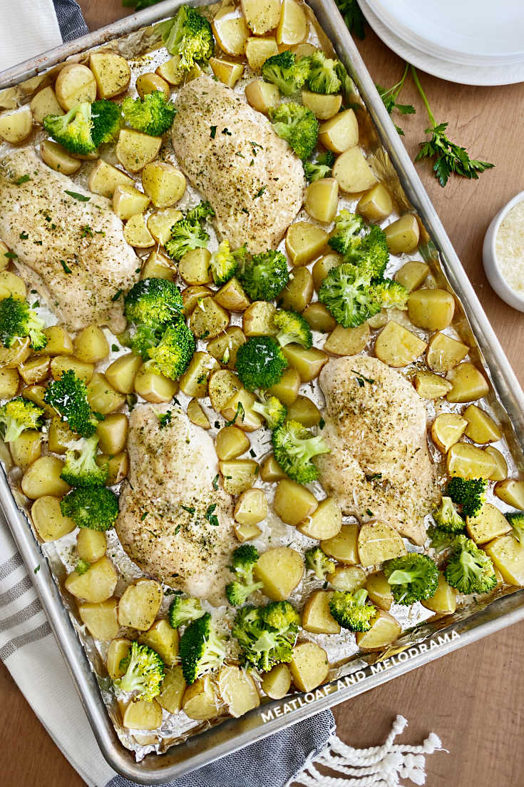 One Pan Baked Ranch Chicken Dinner - Meatloaf and Melodrama