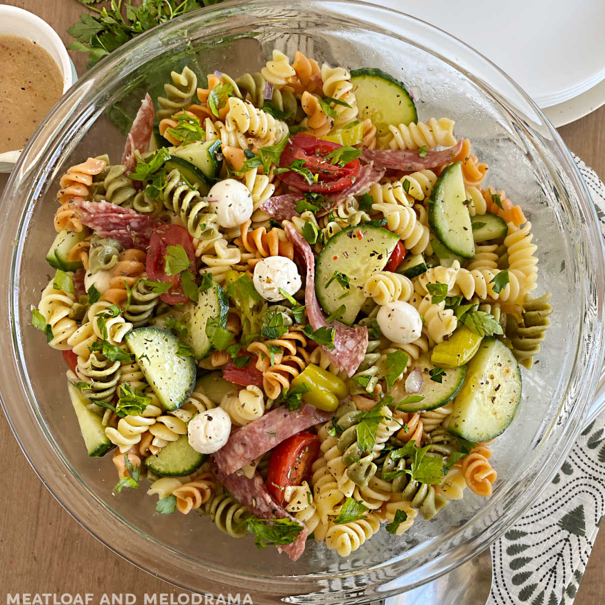 Italian Pasta Salad Recipe - Meatloaf and Melodrama