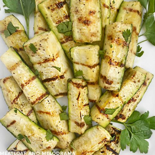 Easy Grilled Zucchini Recipe - Meatloaf and Melodrama