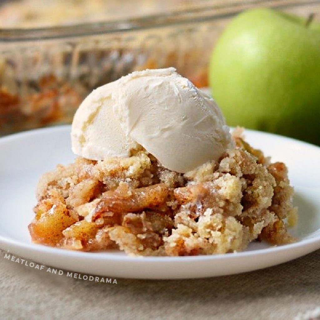 Cinnamon Apple Crisp Without Oats - Meatloaf and Melodrama