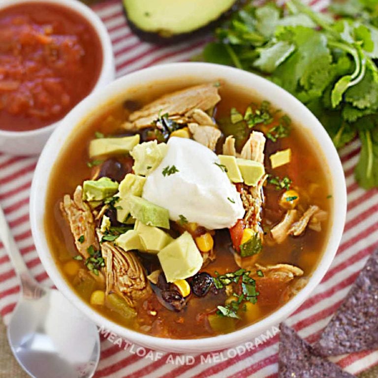 Instant Pot Chicken Taco Soup Recipe - Meatloaf and Melodrama