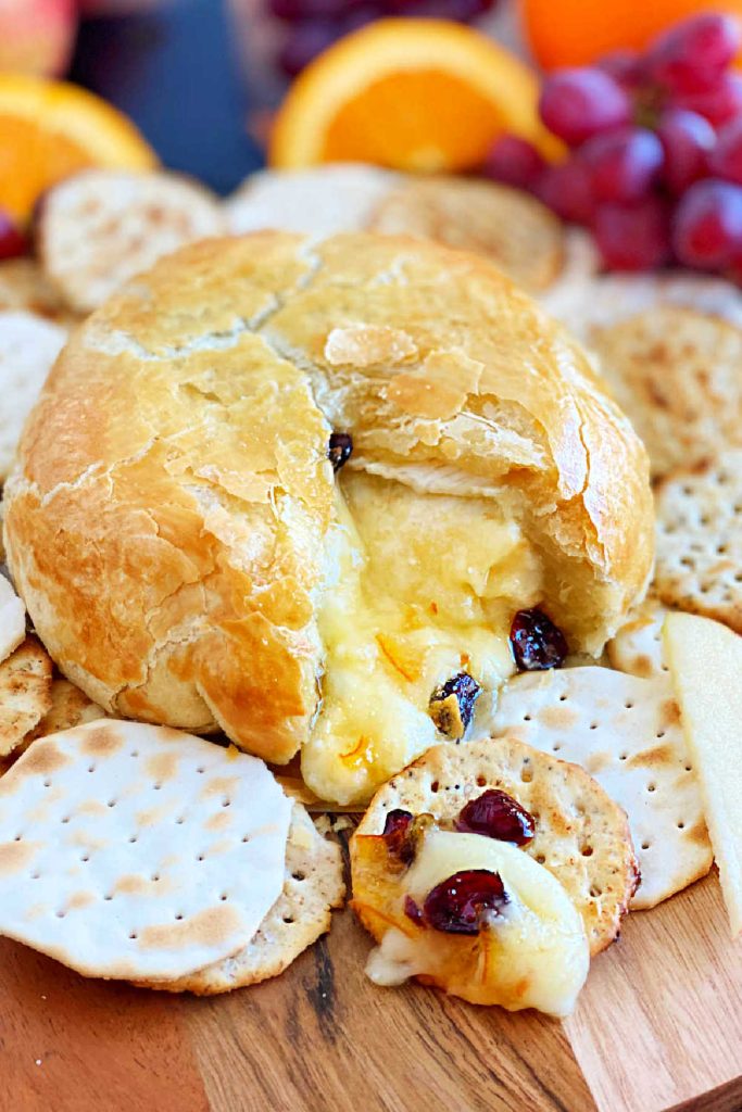 Baked Brie with Jam in Puff Pastry - Meatloaf and Melodrama