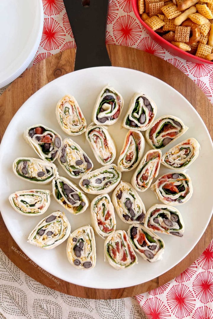 Tortilla Pinwheels (Fiesta Roll Ups) - Meatloaf and Melodrama