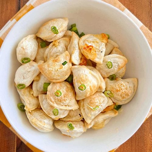 Pierogies in air clearance fryer