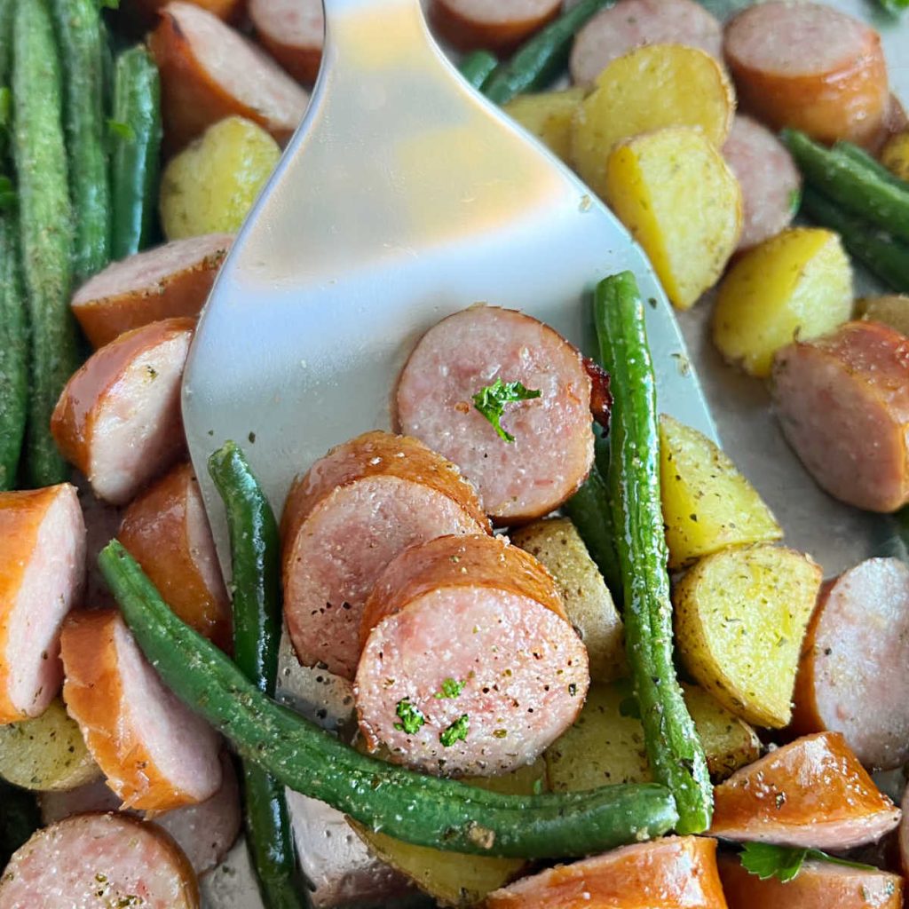 Sheet Pan Smoked Sausage And Potatoes Meatloaf And Melodrama