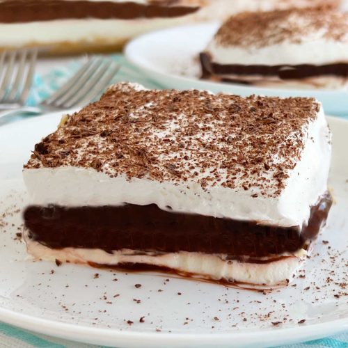 chocolate cream delight, easy dessert with chocolate and coffee