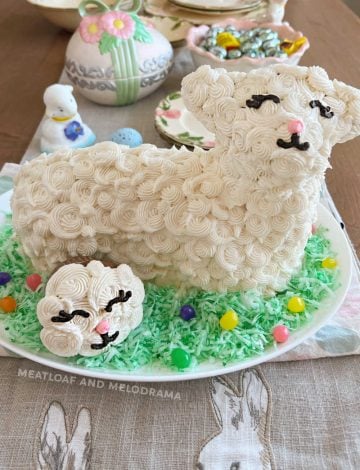 The Best Easter Lamb Cake Recipe - Meatloaf And Melodrama