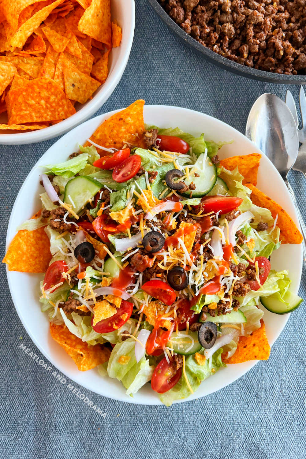 Easy Dorito Taco Salad Recipe - Meatloaf and Melodrama