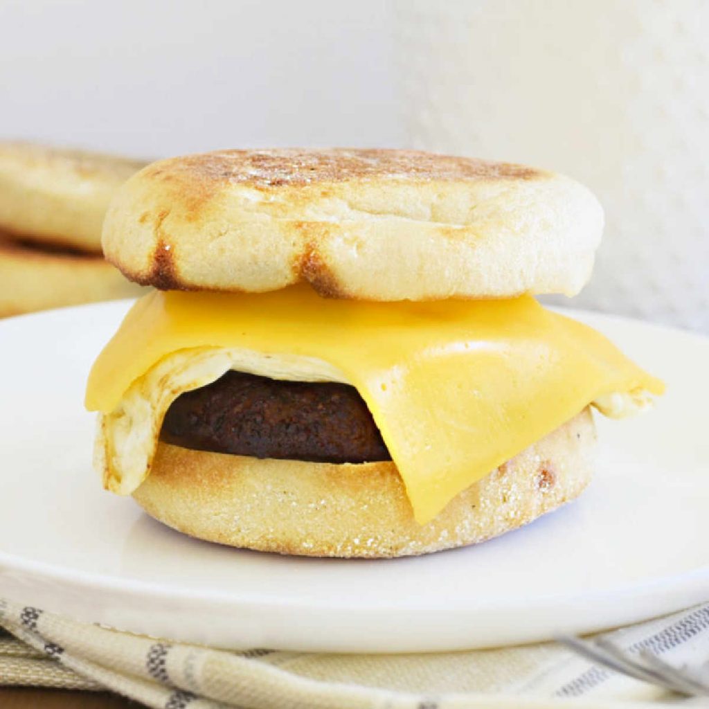 Sausage, Egg And Cheese Breakfast Sandwich - Meatloaf And Melodrama