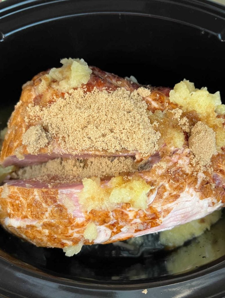 Crock Pot Brown Sugar Pineapple Ham - My Incredible Recipes