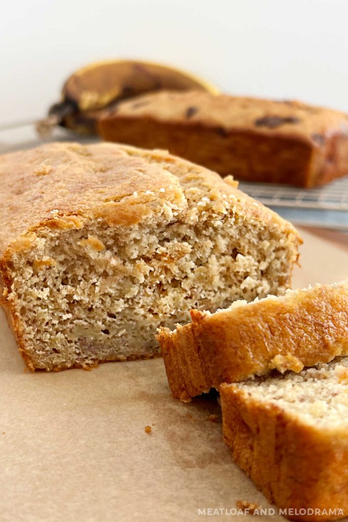 Easy Cake Mix Banana Bread - Meatloaf and Melodrama