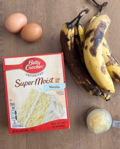 Easy Cake Mix Banana Bread - Meatloaf and Melodrama